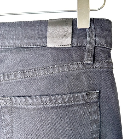 Anthropologie Level 99 Hombre Metallic Raw Hem Distressed Cropped Jeans Size 26 - Picture 7 of 11